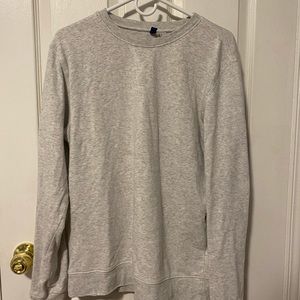 Heather Grey Long-sleeve Crewneck